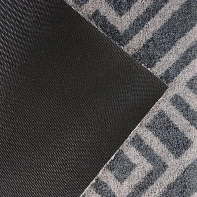 2'x3' ColorStar Deco Grid Door Mat Charcoal - Bungalow Flooring 7 2'x3' ColorStar Deco Grid Door Mat Charcoal - Bungalow Flooring - Image 5