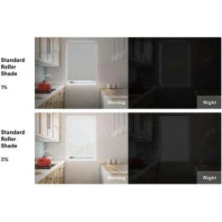 Linen Avenue Cordless 1% Solar Screen Standard Roller Shade, White, Fawn, And Sand -Adesso Store GUEST 3195c6cc 7b39 4769 b5d8 aa3da28c0c5d