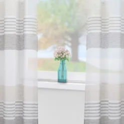 Trinity Farmhouse Striped Voile Semi Sheer Curtains -Adesso Store GUEST 32590137 e636 4d62 954b 9cc9602b2d71