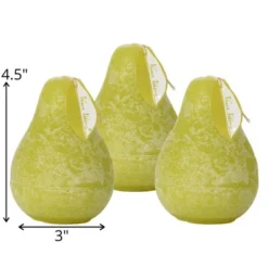 Green Grape Pear Candles - Set Of 3 -Adesso Store GUEST 33692f4b 5c81 40e3 b7ad c8fd3291733a