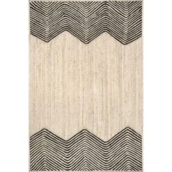 NuLOOM Priscilla Braided Jute Abstract Chevron Area Rug -Adesso Store GUEST 33901b77 65c3 4510 a513 1f6c9764b9c2