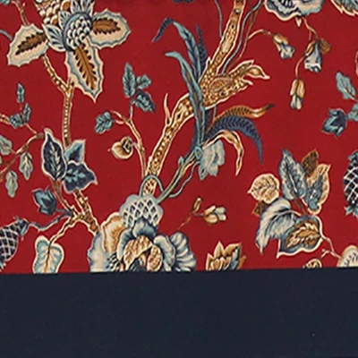 Gianna Banded 3in Rod Pocket Contrast Bottom Banding Valance 50in X 16in By RLF Home 4 Gianna Banded 3in Rod Pocket Contrast Bottom Banding Valance 50in X 16in By RLF Home - Image 2