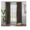Towels Beyond Extra Long Room Darkening Faux Velvet Curtain Panels Set Of 2, Light Brown -Adesso Store GUEST 34dc5e07 4e3c 4e72 84d6 7f748d22cb0f