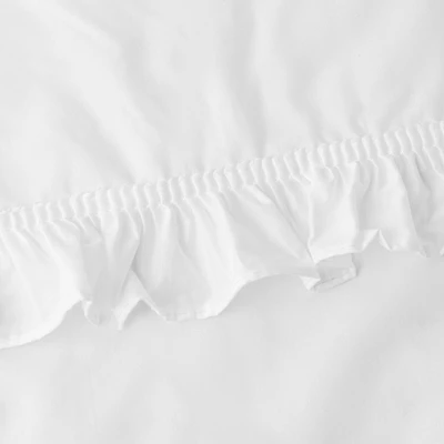 Home Classic Narrow Ruffle Rod Pocket Valance 74" X 12" White By Ellis Curtain 4 Home Classic Narrow Ruffle Rod Pocket Valance 74" X 12" White By Ellis Curtain - Image 2