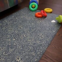 FlorArt Paisley Park Low Profile Easy Clean Kitchen Mat Light Green - Bungalow Flooring