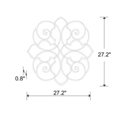 Taza Bronze Motif Indoor/Outdoor Wall Décor - Southern Patio -Adesso Store GUEST 37f1c24a fb09 41eb a799 d84a3dab1ad5