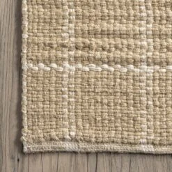 NuLOOM Ella Hand Woven Jute Farmhouse Checkered Flatweave Area Rug -Adesso Store GUEST 39b49b68 871a 4170 90a2 4e9cc1180c8e