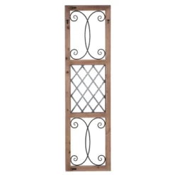 64.75" Traditional Rectangle Aspire Scroll Metal And Wood Decorative Wall Art Natural - StyleCraft -Adesso Store GUEST 3af2bd8b 5e99 40df adac 6eb5227cb44d