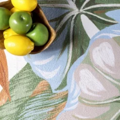 NuLOOM Nevaya Machine Washable Floral Leaves Area Rug -Adesso Store GUEST 3b409910 d725 4637 8bad 2a2bcd47420f