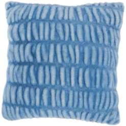 20"x20" Oversize Faux Fur Ruched Rabbit Square Throw Pillow - Mina Victory -Adesso Store GUEST 3b7d3b58 e63b 41b1 8dac 0780df1f77ed