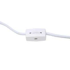 11.81" Traditional Petite Metal Stick Bedside Table Desk Lamp In Chrome With Fabric Shade Slate Gray - Creekwood Home -Adesso Store GUEST 3bb3e069 084c 4a04 8f61 9d25a0cabe6c