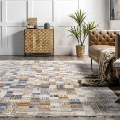 NuLOOM Mindy Faded Contemporary Tiles Fringe Area Rug -Adesso Store GUEST 3cb60a95 0fe4 41e3 9d8b d860ae6cb25b