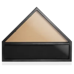 Reminded Military Medal & Burial Flag Shadow Box Display Case With Glass Insert