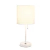 19.5" Bedside USB Port Feature Metal Table Desk Lamp White With Fabric Shade - Creekwood Home -Adesso Store GUEST 3ecb045f 6f5e 48fd 8d00 80230c0fced7