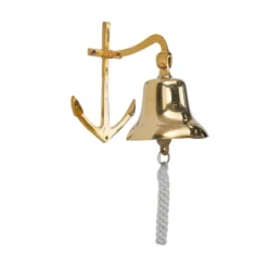 Brass Bell Wall Decor With Anchor Backing - Olivia & May 12 Brass Bell Wall Decor With Anchor Backing - Olivia & May -Adesso Store GUEST 407433f0 f5fd 4c18 b88f 0e818d8a70c9