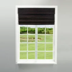 Radiance Newport 31-in Cordless Espresso Roman Shade