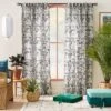 1pc 50"x84" Light Filtering Limu-Limu Leaf Jacquard Curtain Panel Gray - Opalhouse™ Designed With Jungalow™ -Adesso Store GUEST 421dc9b8 44ac 4840 a1f4 2563587244d5