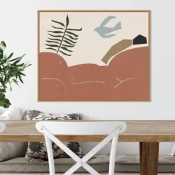 28" X 22" Other Land I By Melissa Wang Framed Canvas Wall Art Light Brown - Amanti Art -Adesso Store GUEST 42271188 2975 49e6 baba 88a77c52d747