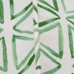 Painted Triangles Verte Lumbar Throw Pillow - Pillow Perfect