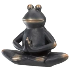 Northlight 11" Yoga Frog In Sukhasana Position Outdoor Garden Statue -Adesso Store GUEST 42d33451 42aa 4c79 a6c6 93011eae994f