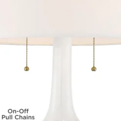 Possini Euro Design Natalia Modern Country Cottage Table Lamp 27" Tall White Ceramic Glaze Textured Floral Drum Shade For Bedroom Living Room Bedside 12 Possini Euro Design Natalia Modern Country Cottage Table Lamp 27" Tall White Ceramic Glaze Textured Floral Drum Shade For Bedroom Living Room Bedside -Adesso Store GUEST 4425efb3 27bb 4080 9db2 e9218ca76a95