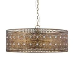 23.5" 3-Light Bryar Chandelier Brass/Crystal - River Of Goods -Adesso Store GUEST 47e8ea38 748e 4496 8ba9 60e98ab9cf78