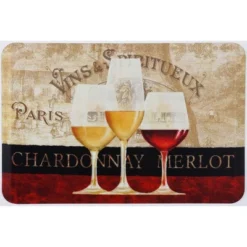 Paris Wine Designer Chef Oil & Stain Resistant Anti-Fatigue Kitchen Floor Mat -Adesso Store GUEST 4891a61b 9df1 455a b3ee 94eb2944e013