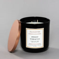 12oz Black Glass Jar 2-Wick Candle Sweet Tobacco - The Collection By Chesapeake Bay Candle -Adesso Store GUEST 4950de01 55a1 4d3f 9728 f93ee08b3077
