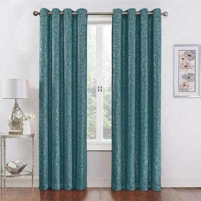 Kate Aurora 2 Pack Glam Metallic Sparkle Thermal Light Filtering Grommet Top Curtains 13 Kate Aurora 2 Pack Glam Metallic Sparkle Thermal Light Filtering Grommet Top Curtains - Image 11
