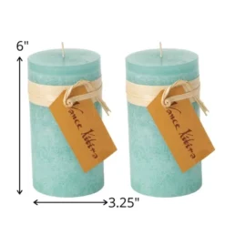 Sea Foam Pillar Candles - Set Of 2 -Adesso Store GUEST 4aa7b48a b29f 4ac9 aca8 7042aa1fbfe5