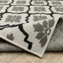 Trinity Floral Trellis Patio Area Rug Beige/Black - Captiv8e Designs 20 Trinity Floral Trellis Patio Area Rug Beige/Black - Captiv8e Designs -Adesso Store GUEST 4b4f46a3 293a 46f1 a4dc 35f1b60b9fff