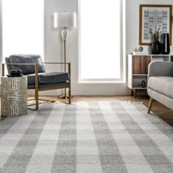 NuLOOM Ellis Hand Woven Farmhouse Plaid Fringe Area Rug -Adesso Store GUEST 4c21c510 a980 4ca0 aff1 ca933731b04a