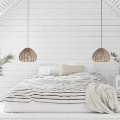 12.75" 1-Light Gloriana Pendant Rattan Brown - River Of Goods -Adesso Store GUEST 4cbc7b59 0668 49b7 908c a289245150d0