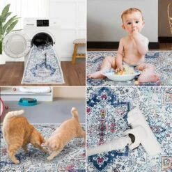 Trinity Washable Vintage Bohemian Floral Print Area Rug -Adesso Store GUEST 4e03eb62 2926 41a2 b878 9b60b68d5e39