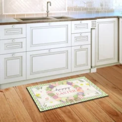 Briarwood Lane Easter Egg Wreath Holiday Doormat Patterned Farmhouse Indoor Outdoor 30" X 18" -Adesso Store GUEST 4e501aa8 a142 40a3 a7be b87b435f012b