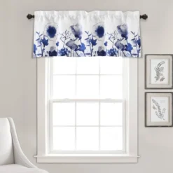 18"x52" Zuri Flora Light Filtering Valance - Lush Décor -Adesso Store GUEST 4e80635d 59cd 4cf6 b5e1 5049846e398e