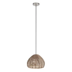 12.75" 1-Light Gloriana Pendant Rattan Brown - River Of Goods -Adesso Store GUEST 4f9bf40c b7d0 4b87 8ae3 2f618f60eb94