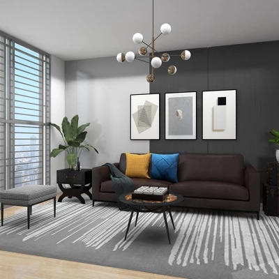 14" Contemporary Wooden Tic Tac Toe Sculpture Black - Olivia & May 7 14" Contemporary Wooden Tic Tac Toe Sculpture Black - Olivia & May - Image 5