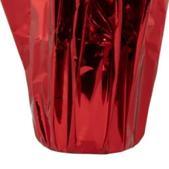 Northlight 22" White Artificial Christmas Poinsettia Flowers With Red Wrapped Base -Adesso Store GUEST 509c5cf2 a3be 411e b3ec 2a9b4f1301a2