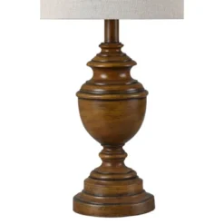 French Oak Marion Table Lamp Light Beige - StyleCraft