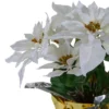 Northlight 17" Potted White Artificial Poinsettia Christmas Arrangement -Adesso Store GUEST 526350c5 08cb 43fd 8b8d 38a6507111eb