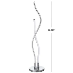 26.25" Cairo Table Lamp (Includes LED Light Bulb) Silver - JONATHAN Y -Adesso Store GUEST 52aa7904 f187 4822 a252 1c984d87650b