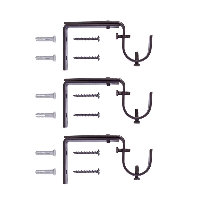 Kenney Mashapee 1" Premium Decorative Window Curtain Rod 3 Kenney Mashapee 1" Premium Decorative Window Curtain Rod