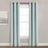 Home Boutique Insulated Grommet Blackout Linen Window Curtain Panel Blue Single 38X84 -Adesso Store GUEST 540e0908 7f5d 4fd2 92c3 b7ecc24fc633