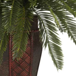 Nearly Natural Double Cycas W/Vase Silk Plant -Adesso Store GUEST 5446bc19 3d40 483d 98b9 b6e360f7a21e