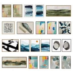 18" X 40" Sylvie Green Mountain Landscape Framed Canvas By Amy Lighthall Natural - Kate & Laurel All Things Decor -Adesso Store GUEST 547cebeb 1cb3 4bf2 a502 6f7f17f18e87