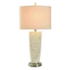 Bouleau Rustic Table Lamp Brown Cream Crackle Finish - StyleCraft