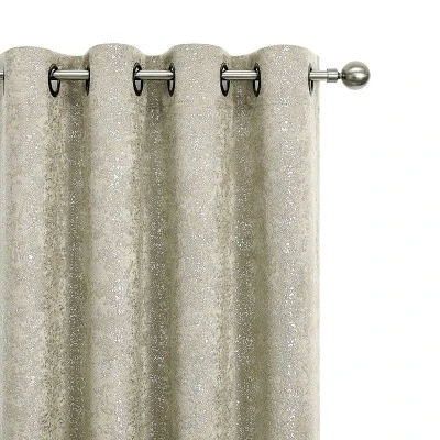 Kate Aurora 2 Pack Glam Metallic Sparkle Thermal Light Filtering Grommet Top Curtains 8 Kate Aurora 2 Pack Glam Metallic Sparkle Thermal Light Filtering Grommet Top Curtains - Image 6