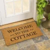 Evergreen 16 X 28 Inches Welcome To The Cottage Door Mat | Non-Slip Rubber Backing | Dirt Catching Natural Coir | Indoor And Outdoor Home Decor -Adesso Store GUEST 5c51575c 8920 463d b2b1 eb060fcc04bf