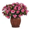 Nearly Natural Azalea W/Vase Silk Plant -Adesso Store GUEST 5c84408f 9614 423d bd02 c5f844b25140